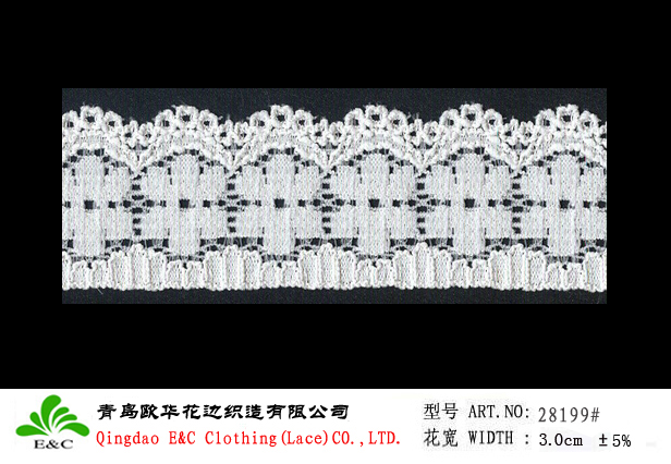 flower design elastic lace 28199