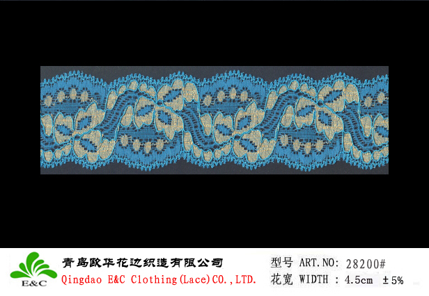 double color stretch lace 28200