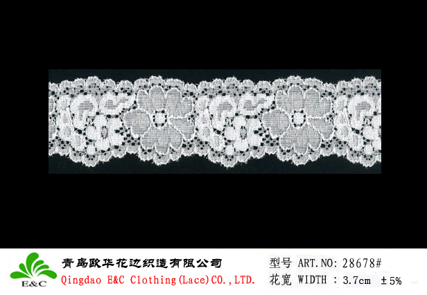 eco-friendly nylon lycra lace 28678