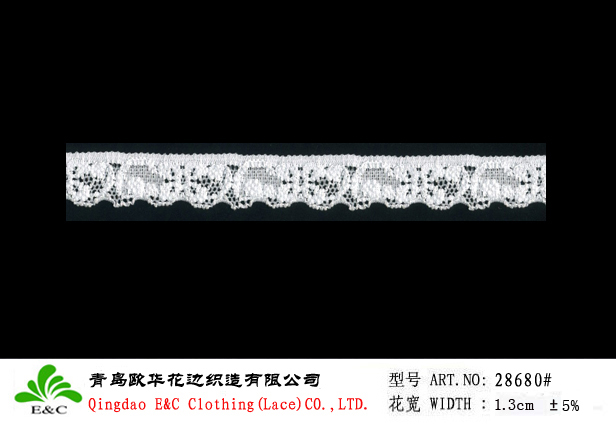 eco-friendly super narrow lace 28680